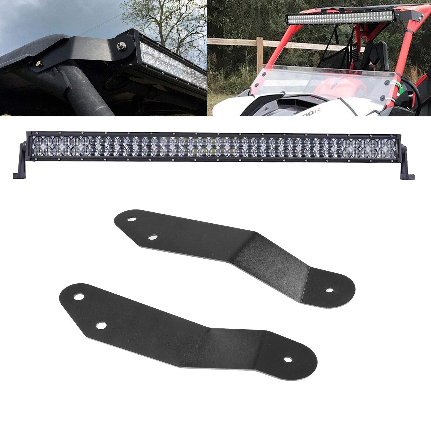 42 Inch 5D Series LED Light Bar with Roof Windshield Mounting Bracket - Compatible with 2014-2019 Can Am Commander 1000 & 800 Models - Off-Road, Truck, ATV, UTV Lighting Upgrade for Night Driving & Adventure
