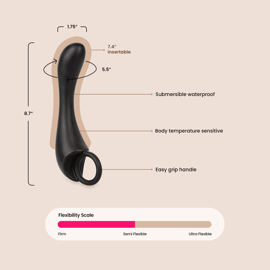 Dr. Joel Kaplan® Silicone Prostate Locator™ - Premium P-Spot Stimulator for Enhanced Pleasure | Perfect for Couples Play & Solo Exploration