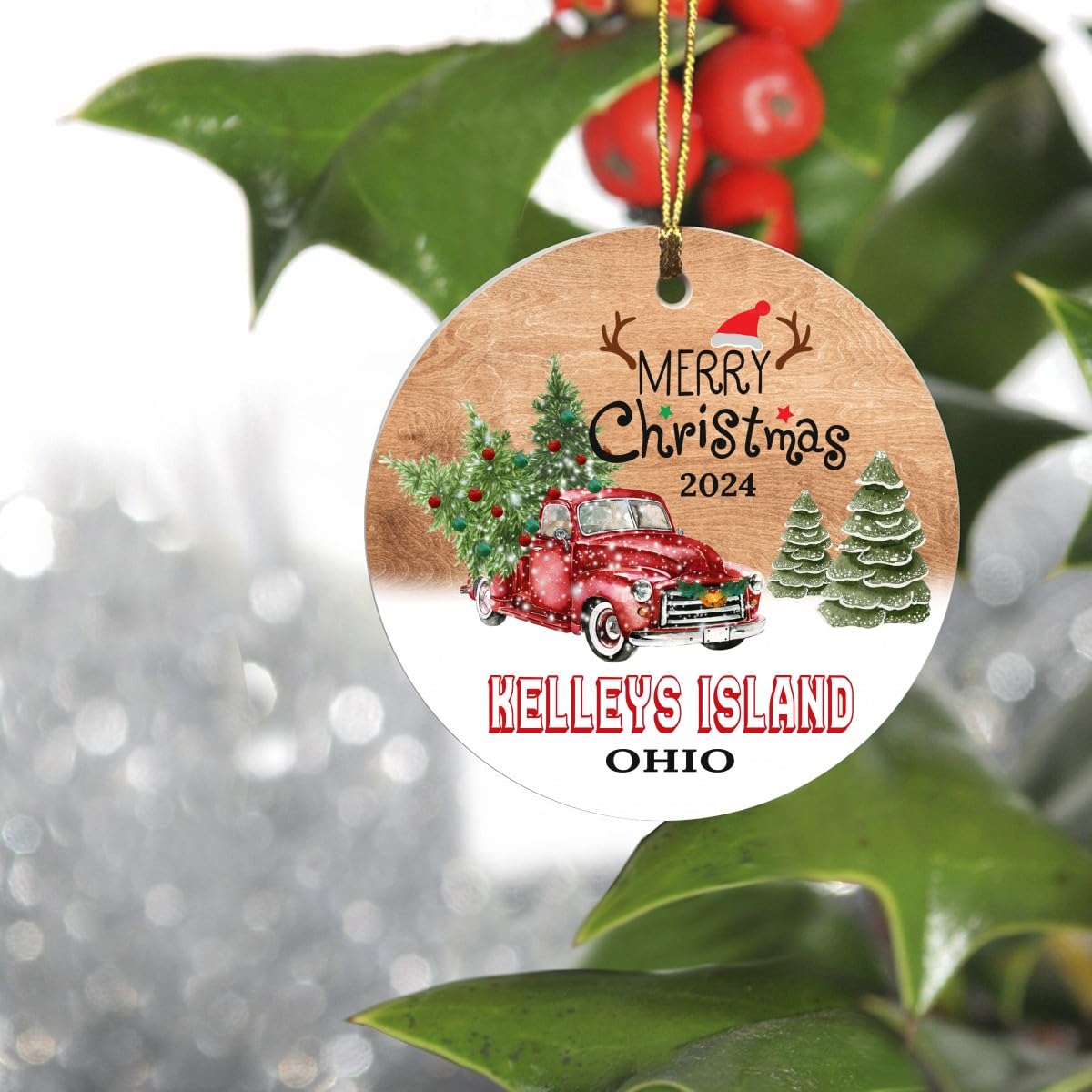 2024 Kelleys Island Ohio Christmas Tree Ornaments - 3