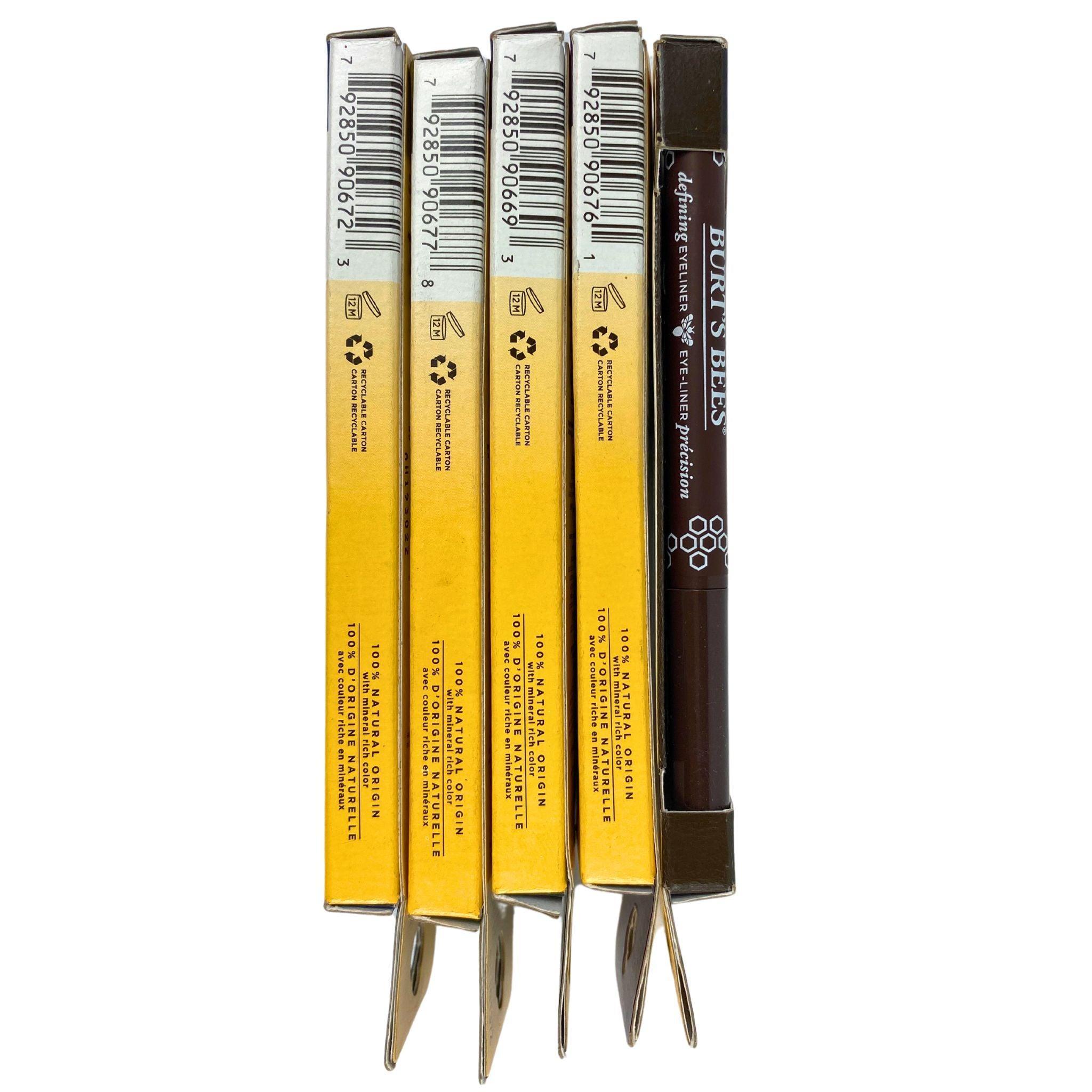 Burt's Bees Defining Eyeliner Mix - Precision Eye Liner 0.005oz (50 Pcs Lot) - Waterproof Smudge-Proof Eyeliner for Daily Makeup & Professional Looks