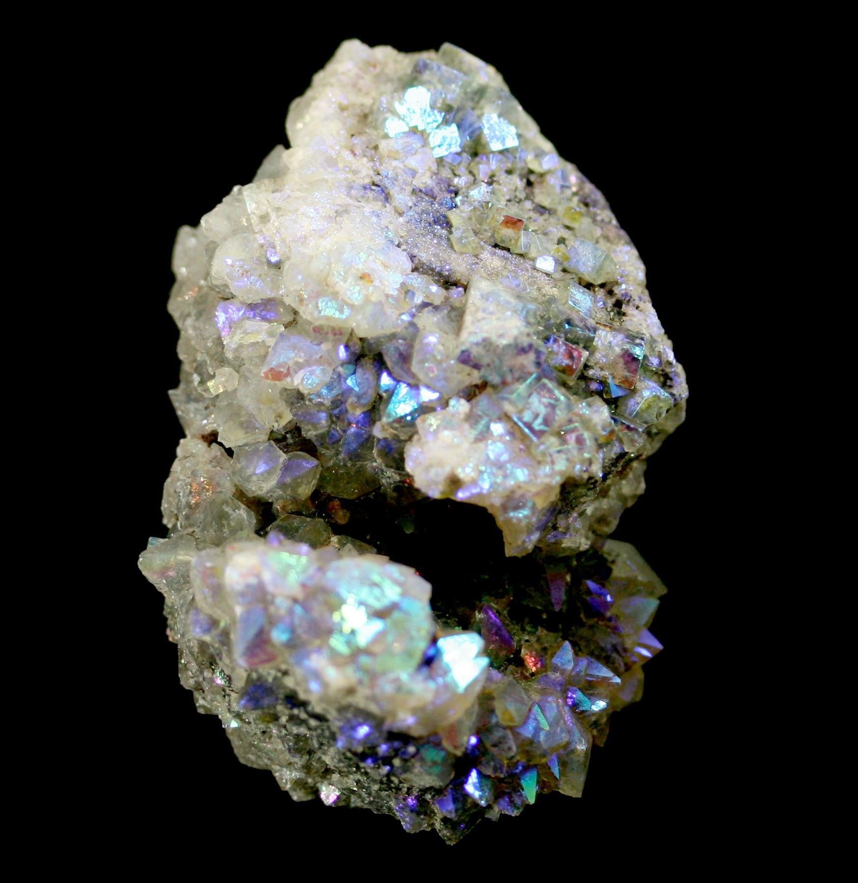 Natural Aura Fluorite Crystal Cluster - Healing Stone for Meditation, Energy Cleansing & Home Decor | Perfect for Yoga, Reiki & Spiritual Practices