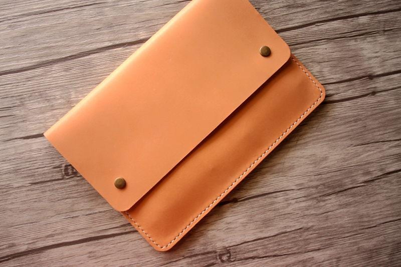 Premium Genuine Leather 13 Inch Laptop Sleeve Case for Lenovo - Protective Cover for Yoga, ThinkPad, IdeaPad - Perfect for Office, Travel & School