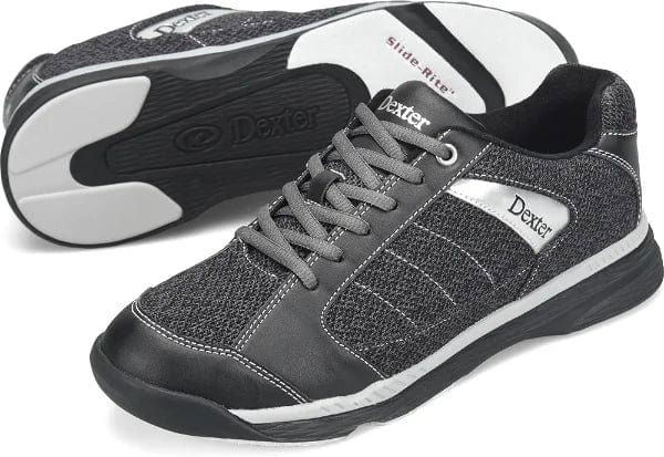 Dexter Men's Wyoming Charcoal Knit Bowling Shoes - Comfortable & Durable for League Play & Casual Bowling