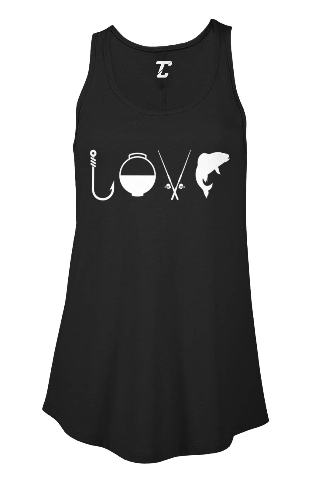 **Fishing Tackle Buoy Pole Bass Women's Flowy Tank Top – Comfortable & Stylish Fishing Apparel for Women – Perfect for Fishing Trips & Outdoor Adventures**