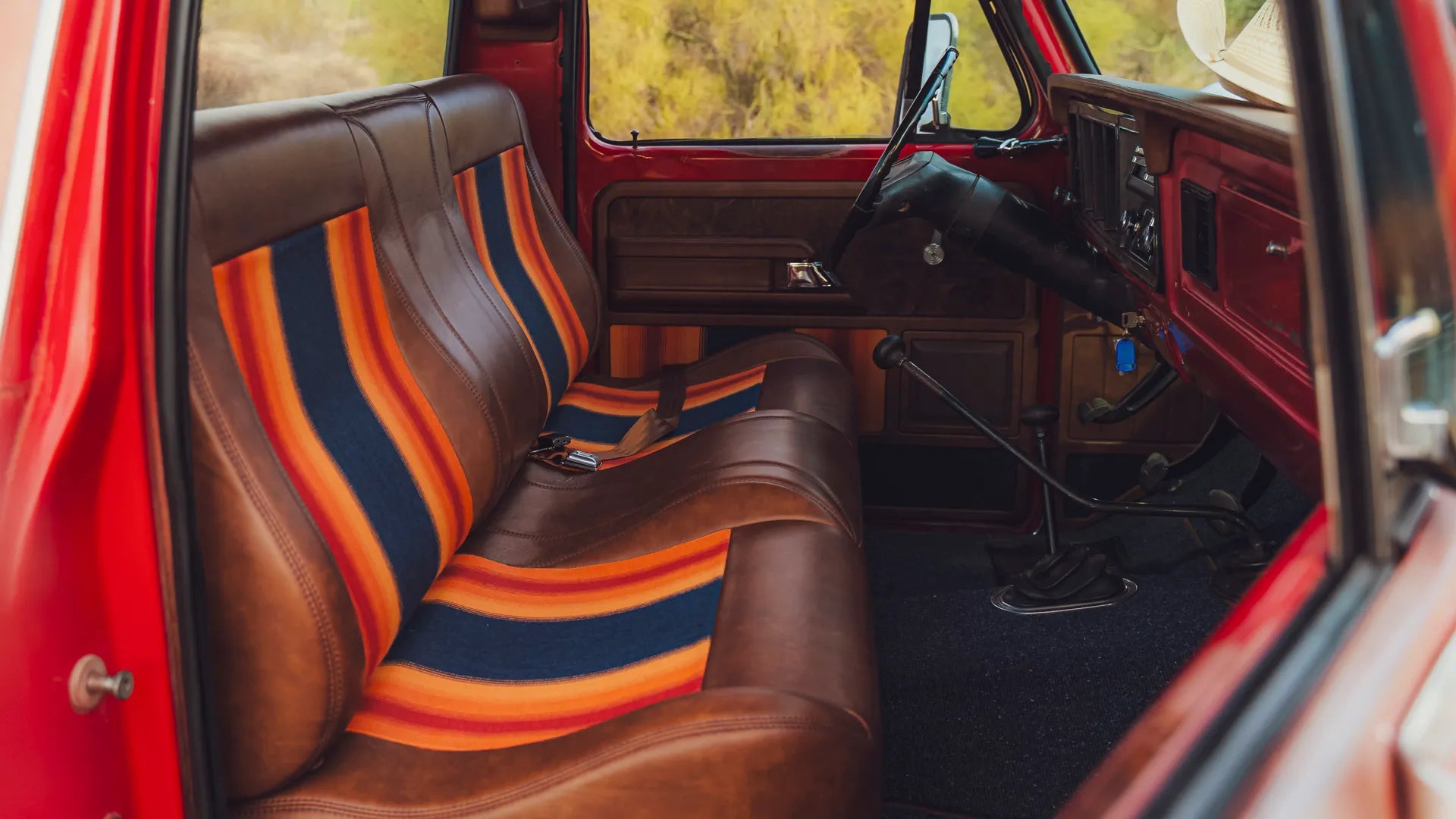 Custom Upholstered Bench Seat for Ford F100 F150 F250 (1973-1979) | Premium Truck Interior Upgrade | Perfect for Restoration Projects & Classic Car Shows
