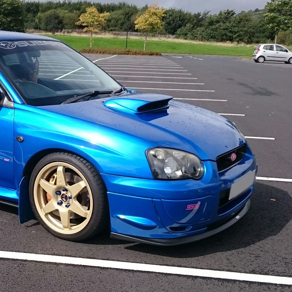 HT Autos Front Lip Spoiler for 2004-2005 Subaru WRX STI - Carbon Fiber Style Splitter - Enhance Aerodynamics & Sporty Look - Perfect for Street Racing & Car Shows