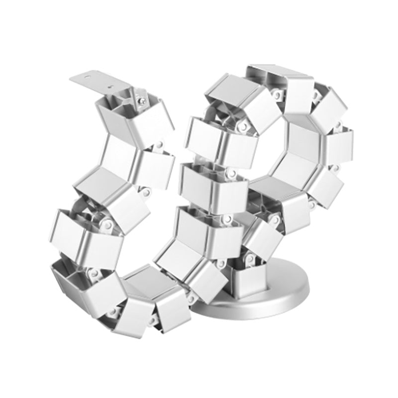 80cm or 120cm White Umbilical Cable Management Spine - Perfect for Desk Wire Organization & Home Office Setup