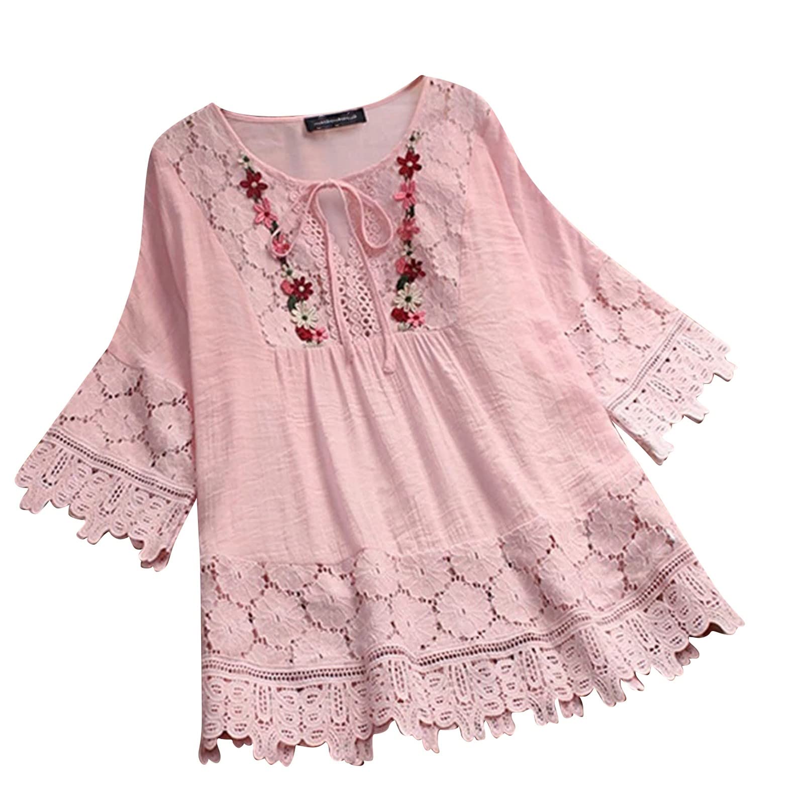 Women's Oversized T-Shirts - Plus Size Casual Hawaiian Shirts, Loose Comfortable Soft Blouse Tunics for Summer Beach Vacation & Outdoor Activities