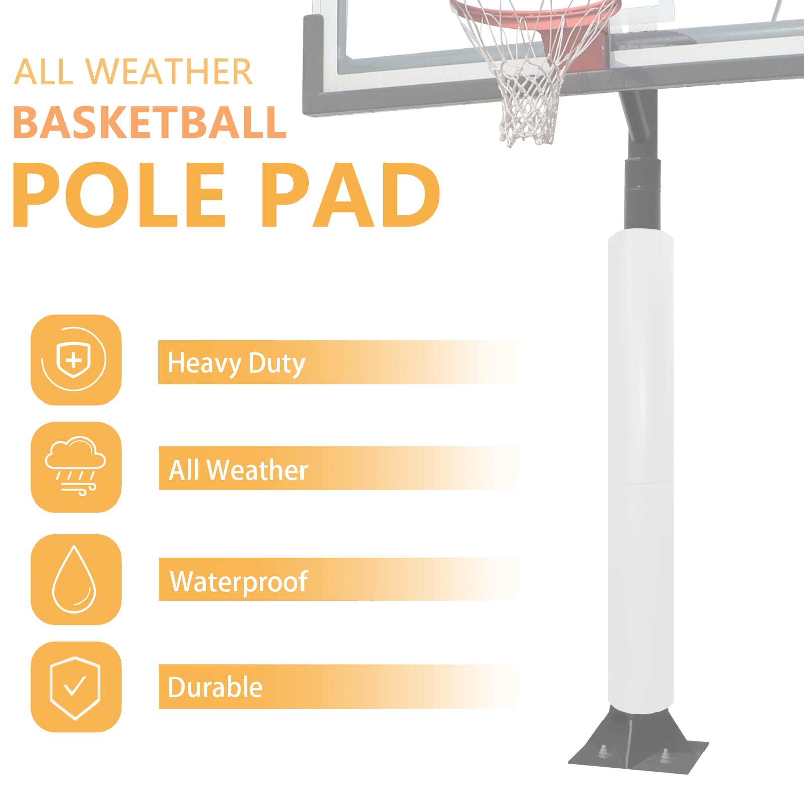 Premium Basketball Pole Pads - Heavy Duty 2
