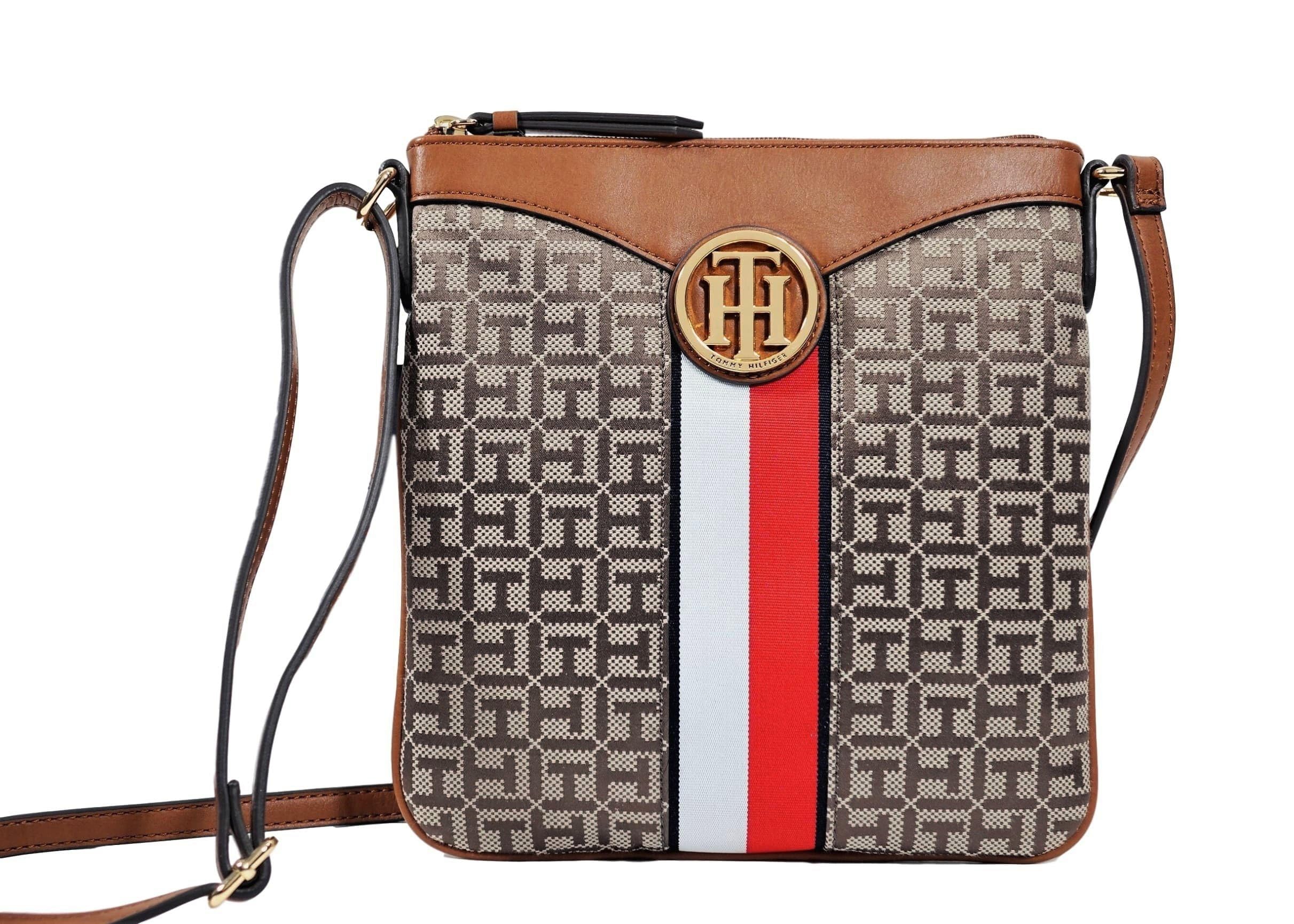 Tommy Hilfiger Men's Messenger Crossbody Bag - Stylish & Durable Leather Handbag for Work, Travel & Everyday Use