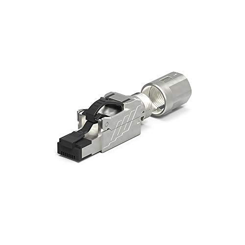 CAT.8 Ethernet Connector RJ45 Toolless Shielded Termination Plug - 2 Pack for High-Speed Network Setup in Home/Office/Data Center