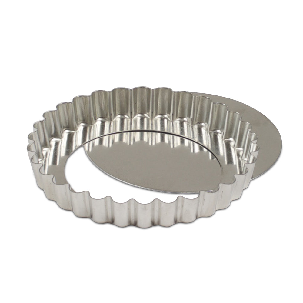 Removable Bottom Tartlette Pan - Nonstick Baking Tart Mold for Pies, Quiches & Desserts - Perfect for Home Baking, Parties & Holiday Treats