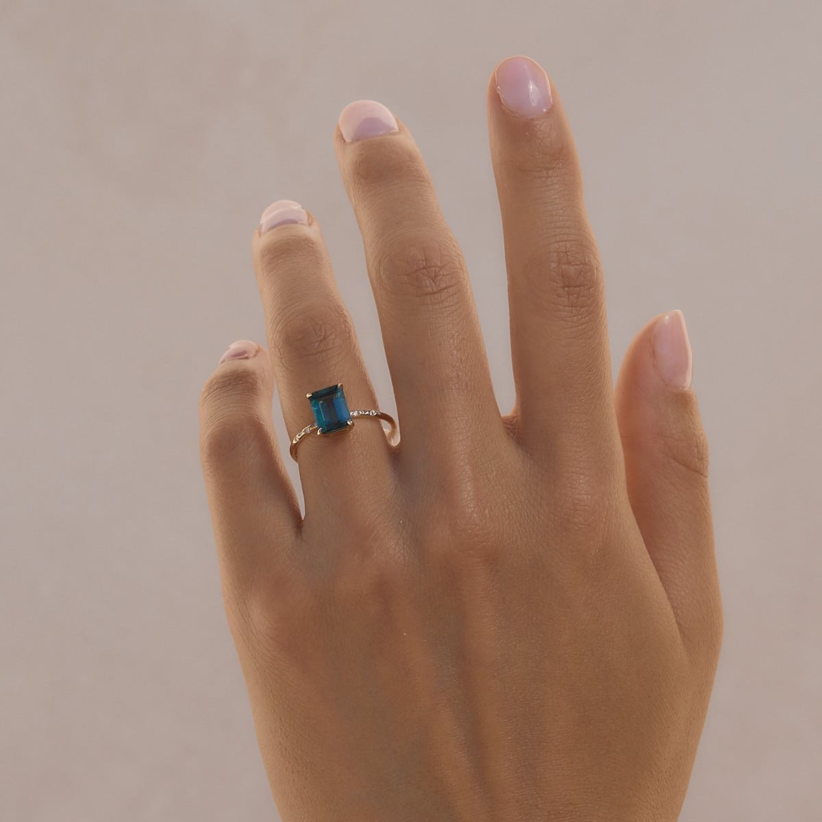 Stunning Large Starry Tourmaline Ring for Women - Genuine Gemstone Jewelry for Engagement, Anniversary & Special Occasions
