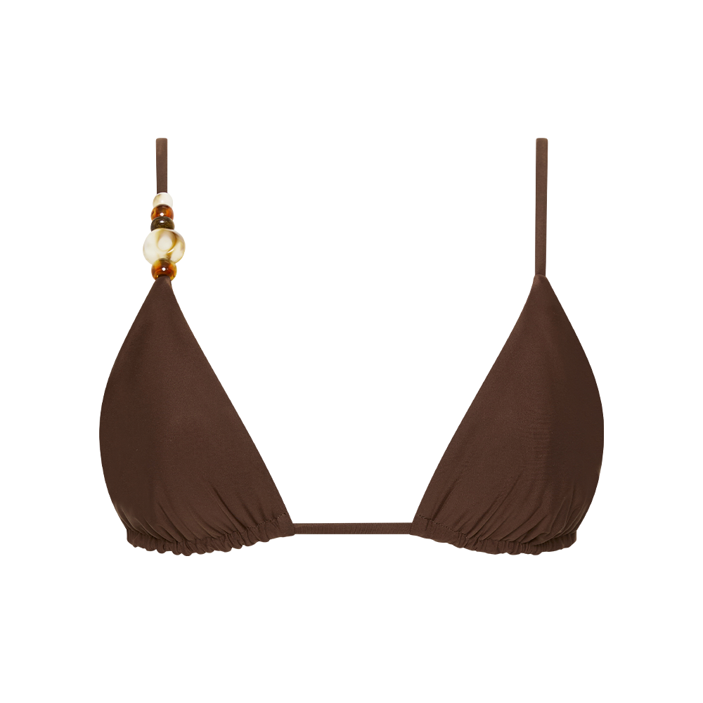 Jeanne Beaded String Triangle Top for Women - Stylish Boho Crop Top for Summer, Beach, and Music Festivals