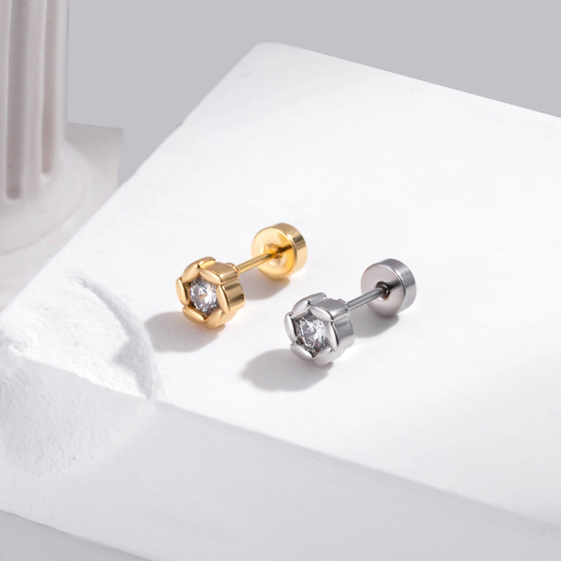 20G Tiny Flat Back Labret Stud - Helix, Daith, Cartilage Piercing Jewelry | Hypoallergenic Surgical Steel Earrings for Men & Women | Perfect for Everyday Wear & Special Occasions