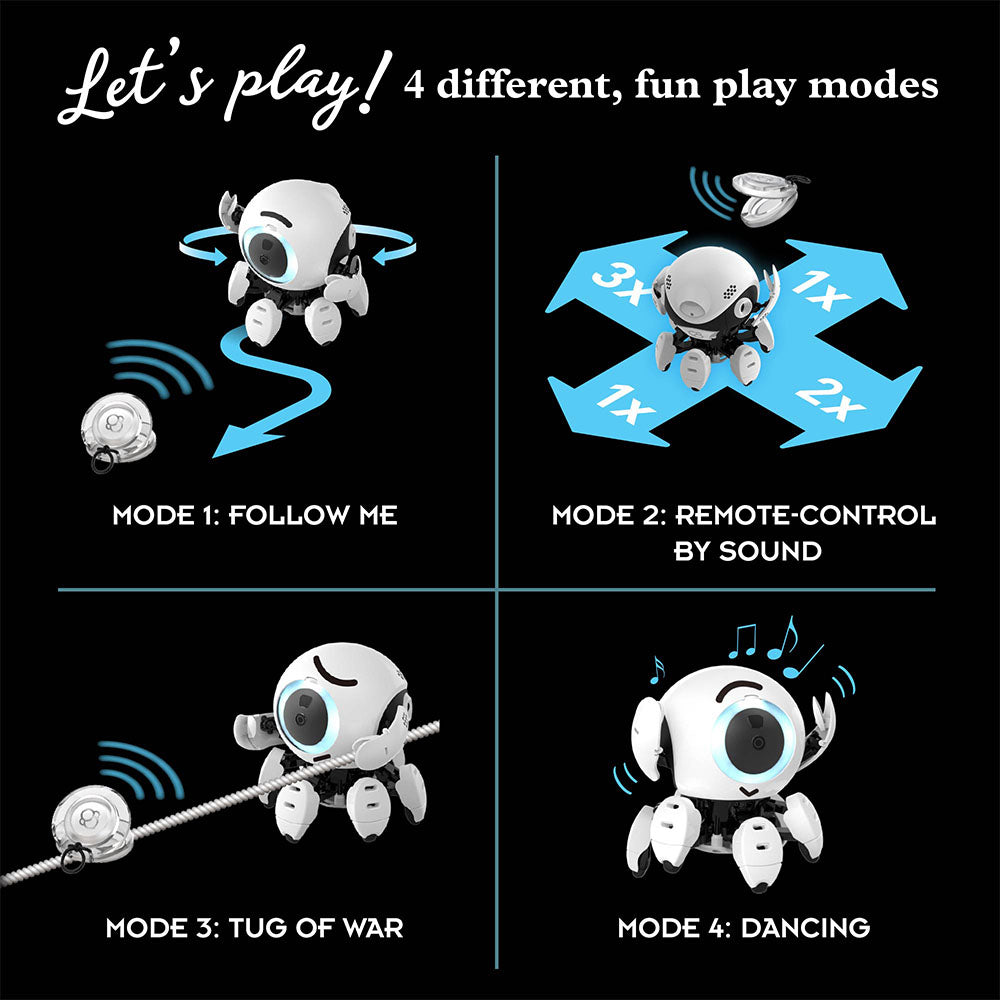 Hero Sound Sensing Robot - Interactive STEM Toy for Kids, Educational Science Kit with Voice Control & Motion Detection - Perfect for Learning Robotics & Coding at Home or School