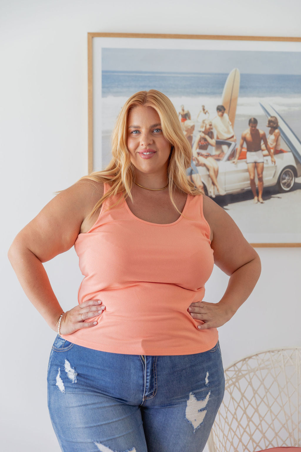 Premium Apricot Billi Tank Top for Women - Soft & Breathable Casual Wear - Perfect for Summer, Travel & Everyday Outfits