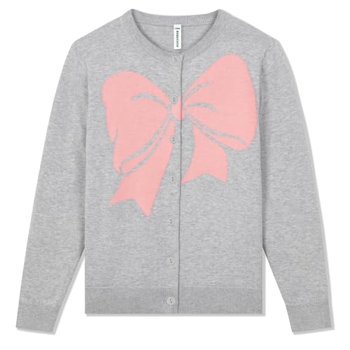 Grey & Pink Bow