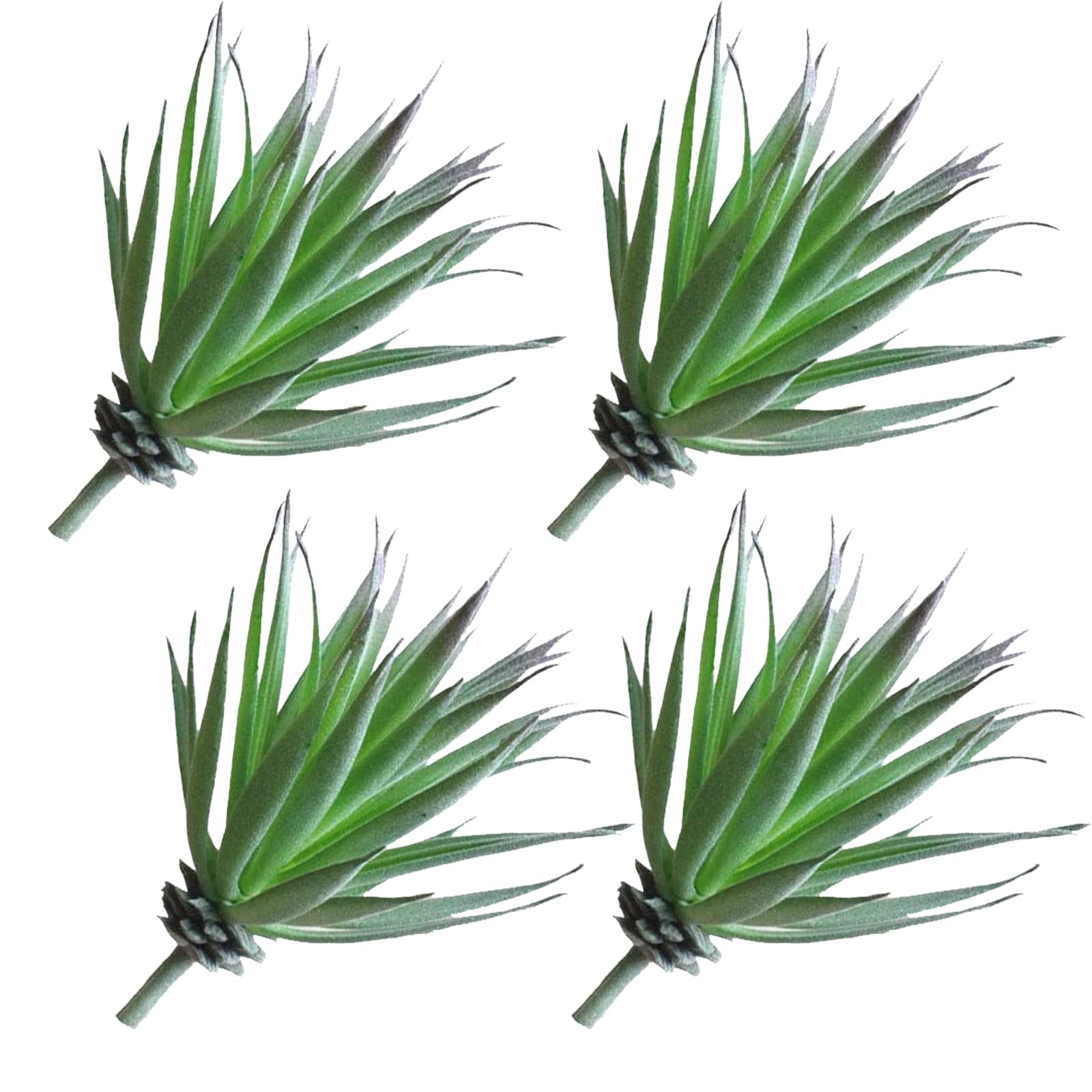 Realistic Fake Succulents Plants Set of 4 - Artificial Unpotted Succulent for Home Decor, Indoor Plastic Plants, Natural Color Garden Arrangement - Perfect for Table Centerpieces, Office Desk Decor & Wedding Decorations