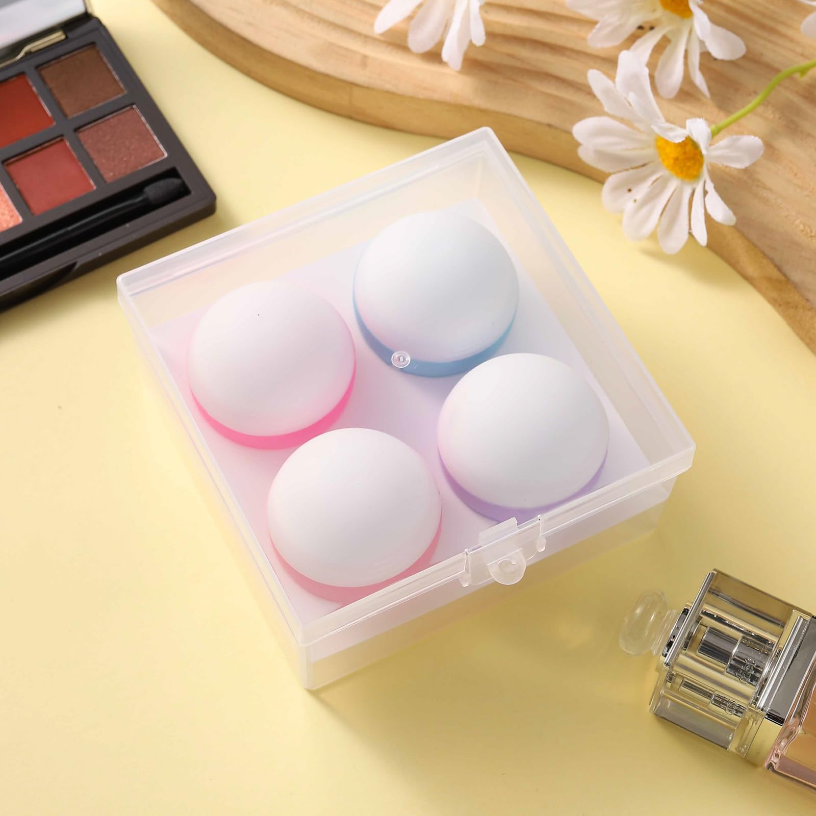 3oz Travel Size Toiletries Containers - TSA Approved Leak-Proof Silicone Cream Jars for Cosmetics, Face & Body Creams - Perfect for Airplane Carry-On, Gym Bag & Vacation Essentials (Style 1)