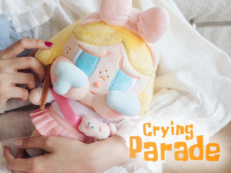 POP MART Crybaby Parade Series Plush Toy - Skater Baby Doll | Cute Collectible Stuffed Animal for Kids & Adults | Perfect for Bedroom Decor, Gift Giving, and Anime Merchandise Collection
