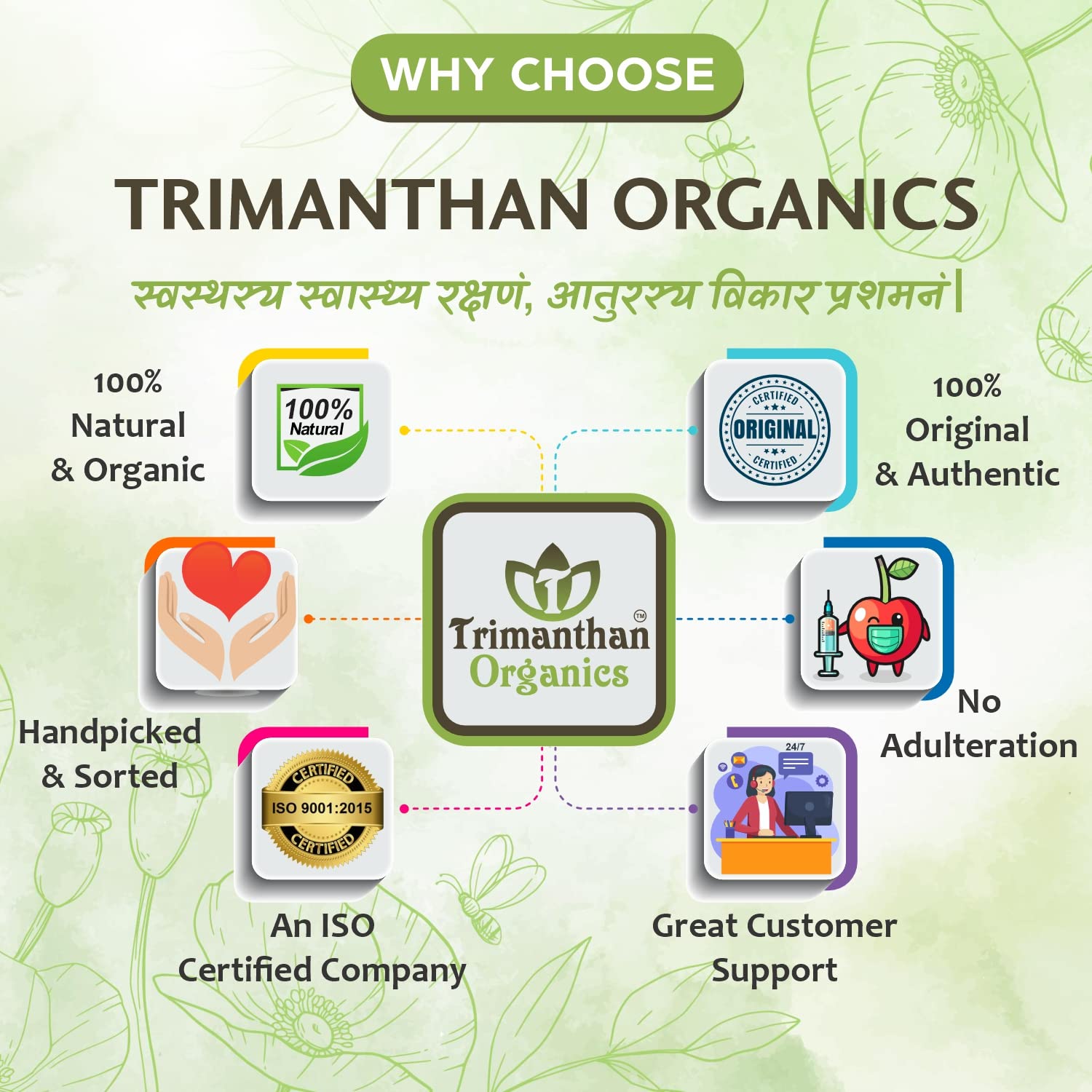 Organic Shikakai Powder for Hair & Skin - 250gm | TRIMANTHAN ORGANICS Natural Hair Conditioner & Cleanser | Promotes Hair Growth & Scalp Health | Perfect for DIY Hair Wash, Ayurvedic Treatments & Natural Skincare Routine