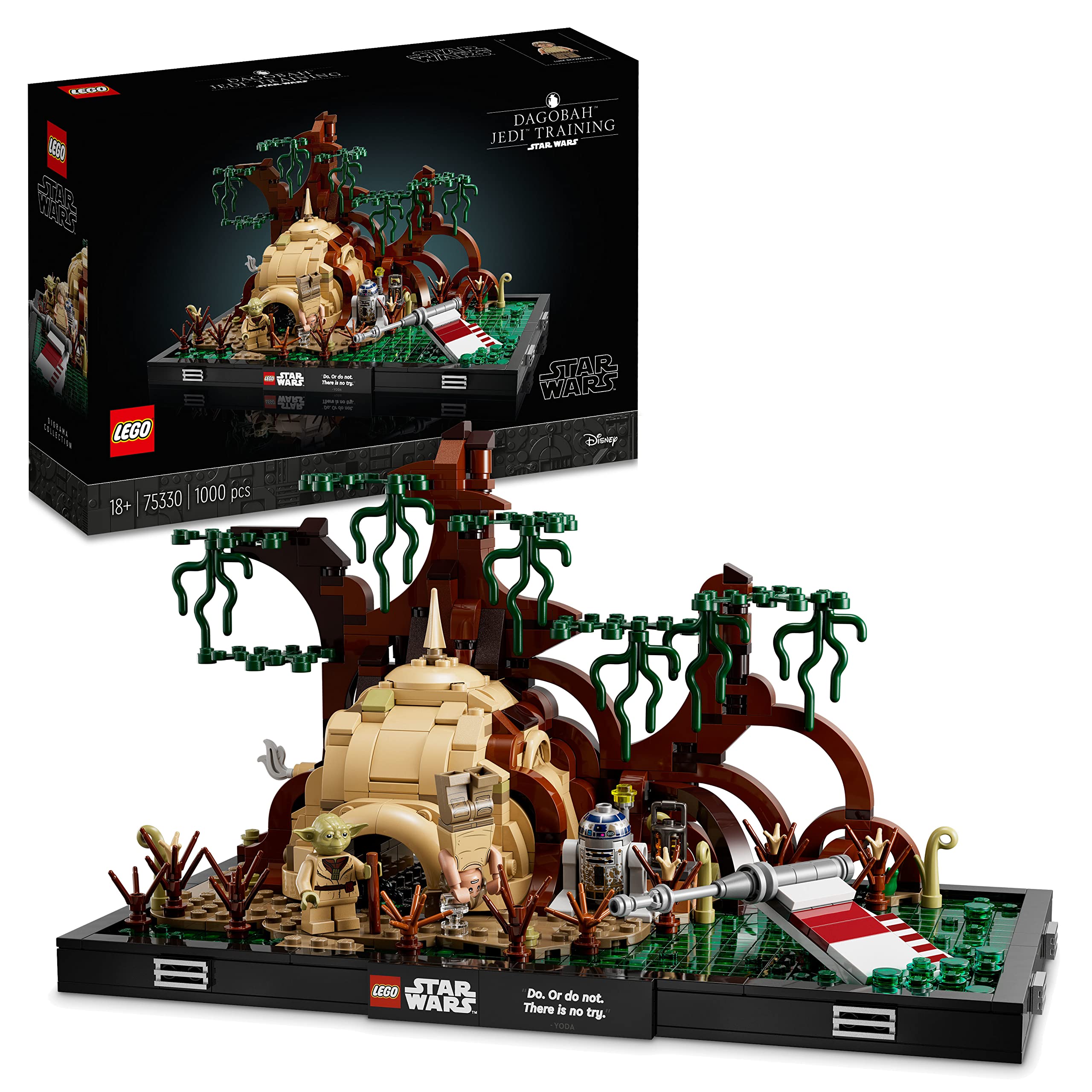 LEGO 75330 Star Wars Jedi Training Diorama on Dagobah - Adult Building Set with X-Wing Starfighter, The Empire Strikes Back Collectible Model Kit - Perfect Gift for Men & Women | Home Decor, Office Display, Star Wars Fan Collection