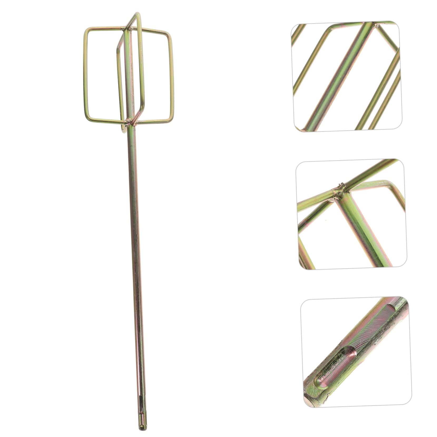 2pcs Durable Cement Mixing Rods for Electric Drill - Heavy Duty Stirring Sticks for Cement, Oil Paint & Grout - Essential Mixing Accessories for Construction, DIY & Home Renovation Projects