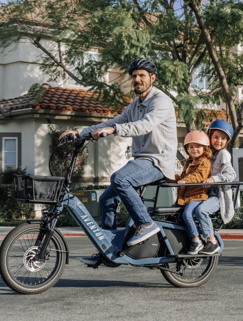 Aventon Abound Cargo Electric Bike - Powerful 750W Motor, 60+ Mile Range, Premium Cargo eBike for Commuting, Groceries & Family Rides