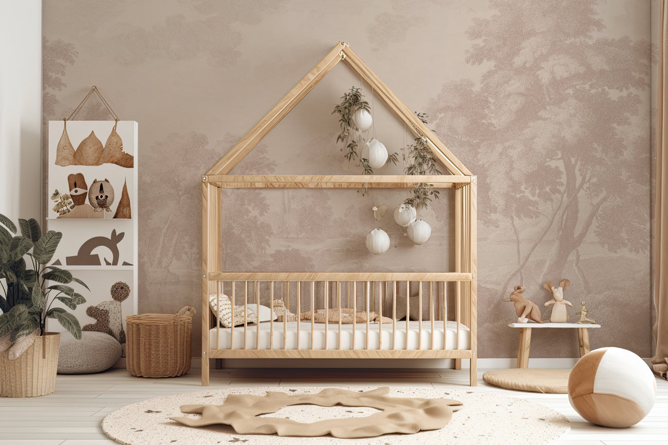Premium Landscape Wallpaper with Engraved Design - Nature-Inspired Home Decor for Living Room & Bedroom