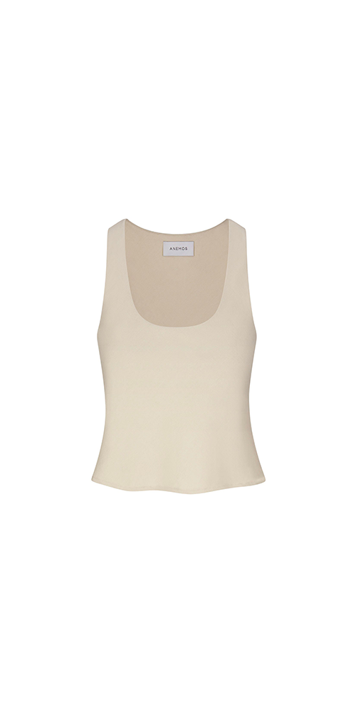 Hume Linen Tank Top for Women - Breathable Summer Sleeveless Shirt - Casual Loose Fit Blouse for Beach, Travel & Everyday Wear