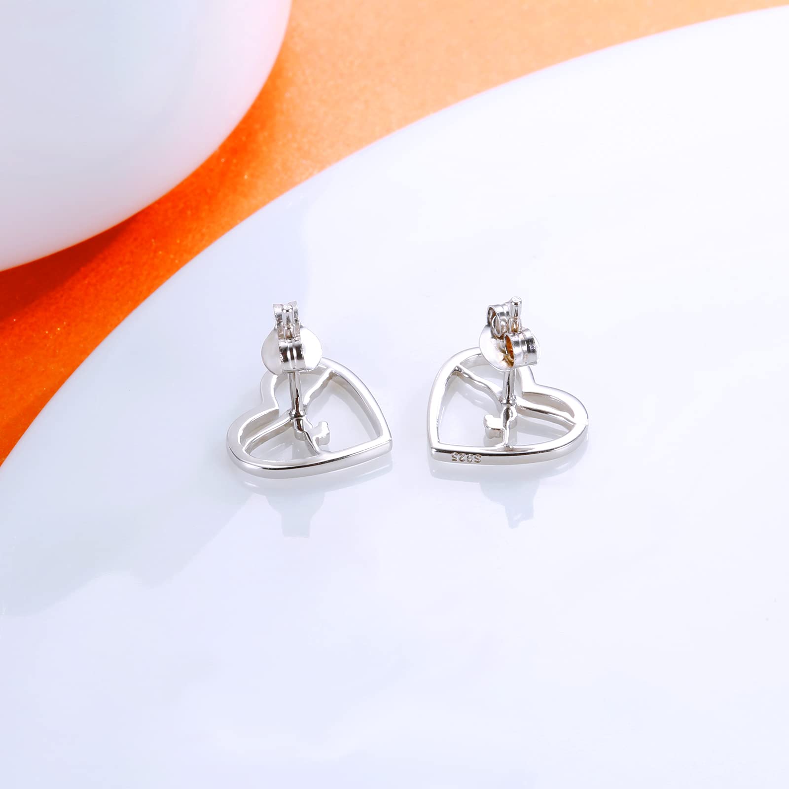 Sterling Silver Gymnastics Earrings - USA Team Jewelry Gift for Women & Girls | Perfect for Ballet, Birthdays & Christmas