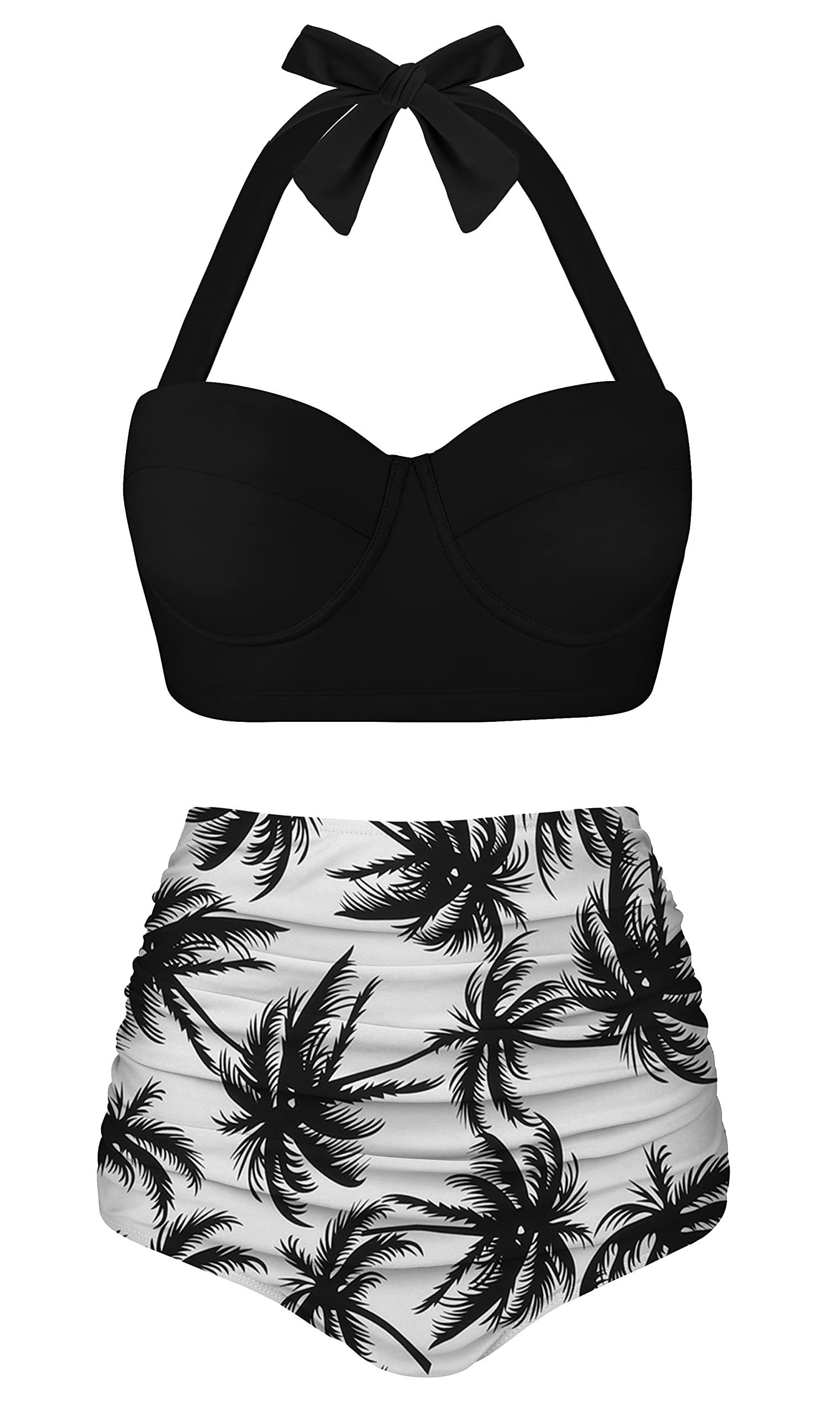 Angerella Women's Vintage Polka Dot High Waisted Bikini Set - Retro Swimwear for Beach, Pool & Summer Vacations
