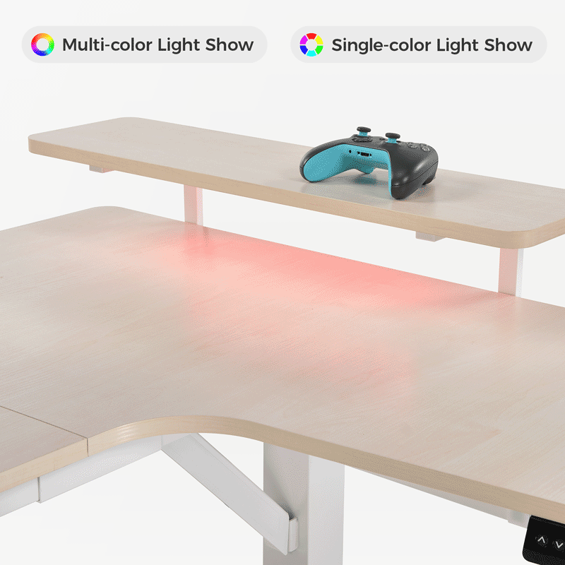 Ergonomic U-Shaped Standing Desk with Accessories Set (74x23 Inches) - Perfect for Home Office, Gaming & Workspace Setup