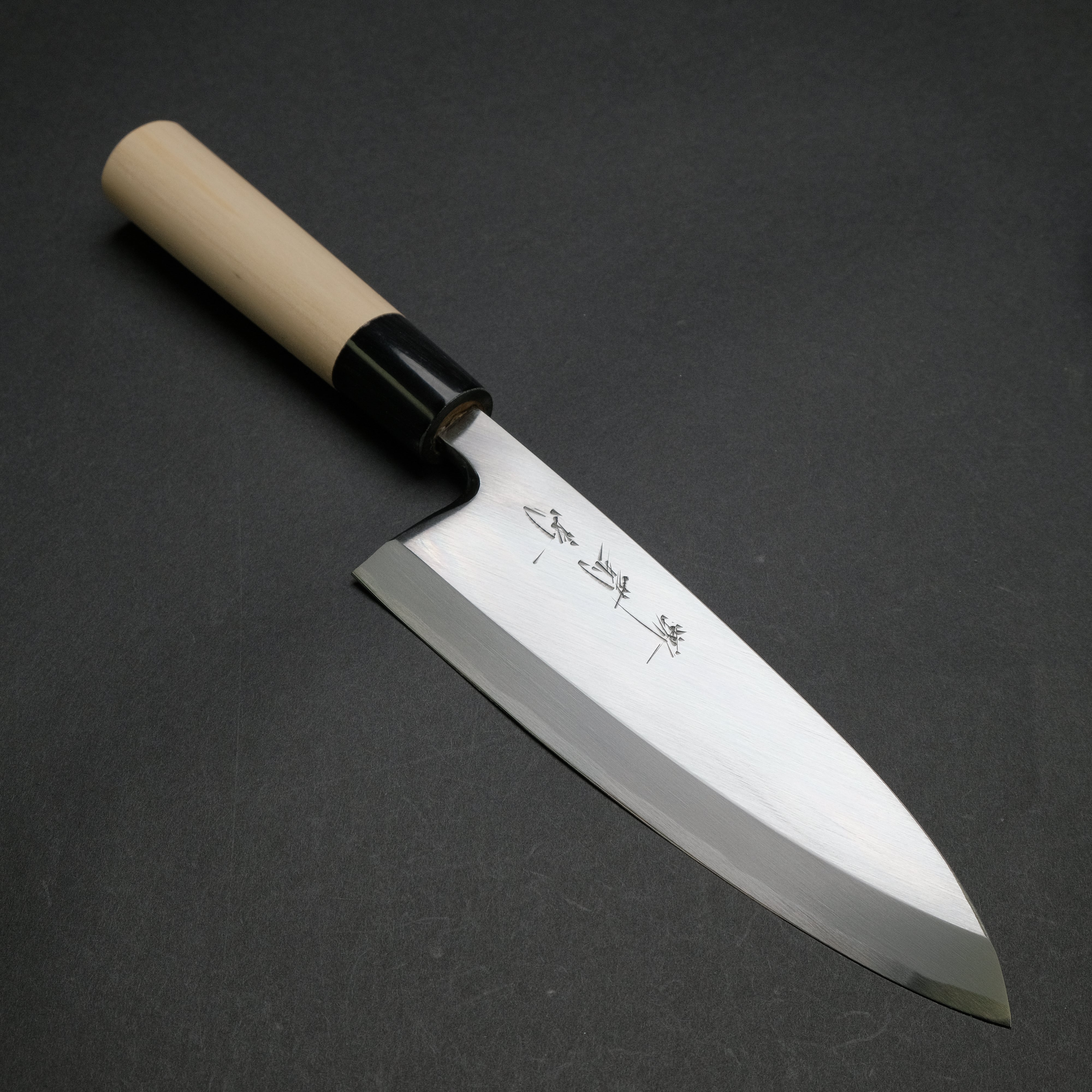 Premium Sakai Kikumori Shironiko White #2 Deba Knife 180mm - Magnolia Wood Handle - Japanese Kitchen Knife for Sushi, Fish Filleting & Professional Cooking