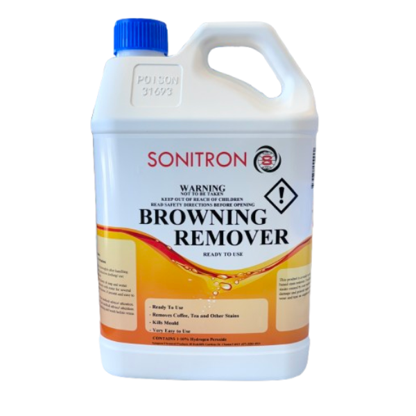 Sonitron 5L 10% Hydrogen Peroxide Solution - Professional Browning Remover for Fruits, Vegetables & Food Processing | Commercial & Home Use