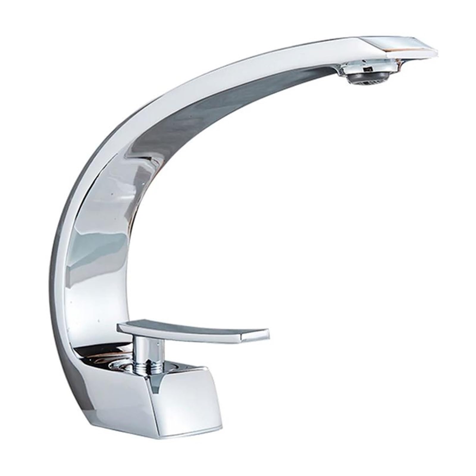 GAIWUSI Single Handle Deck Mount Bathroom Faucet - Polished Gold Finish, Hot and Cold Water Mixer Tap for Vanity Sink - Chrome Plated, Durable & Stylish - Perfect for Modern Bathrooms and Powder Rooms