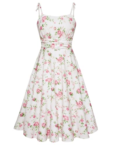 White-pink Green Floral