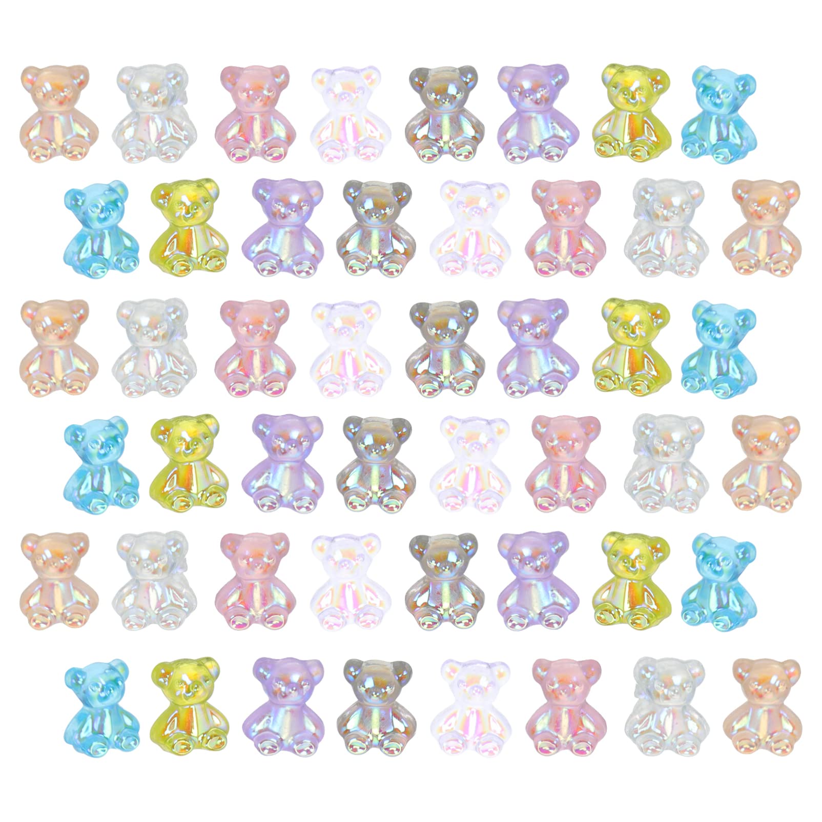 96Pcs Heart Charms Nail Art Decorations - Resin Crystal Nail Ornaments with Glitter for DIY Manicure, Valentine's Day Nail Design & Party Nail Art Accessories | Perfect for Bridal Shower, Girls Night Out and Nail Salon Decor