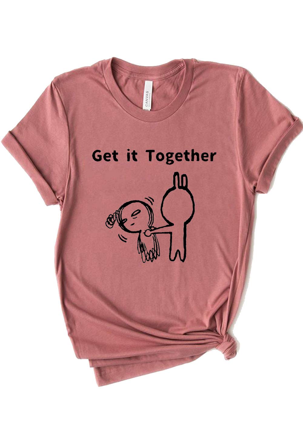 Funny Sarcastic Graphic Novelty T-Shirt - Humorous 'Get It Together' Design - Perfect for Casual Wear, Gifts & Comic Conventions