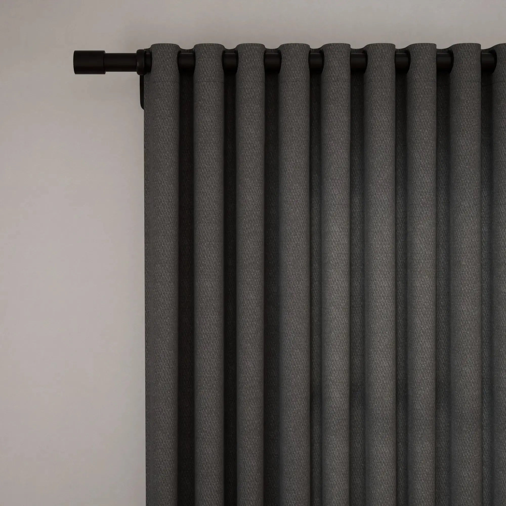 Vinny Twill Grommet Curtains for Living Room & Bedroom - Blackout Drapes with Metal Grommets, Modern Window Treatments for Home Decor