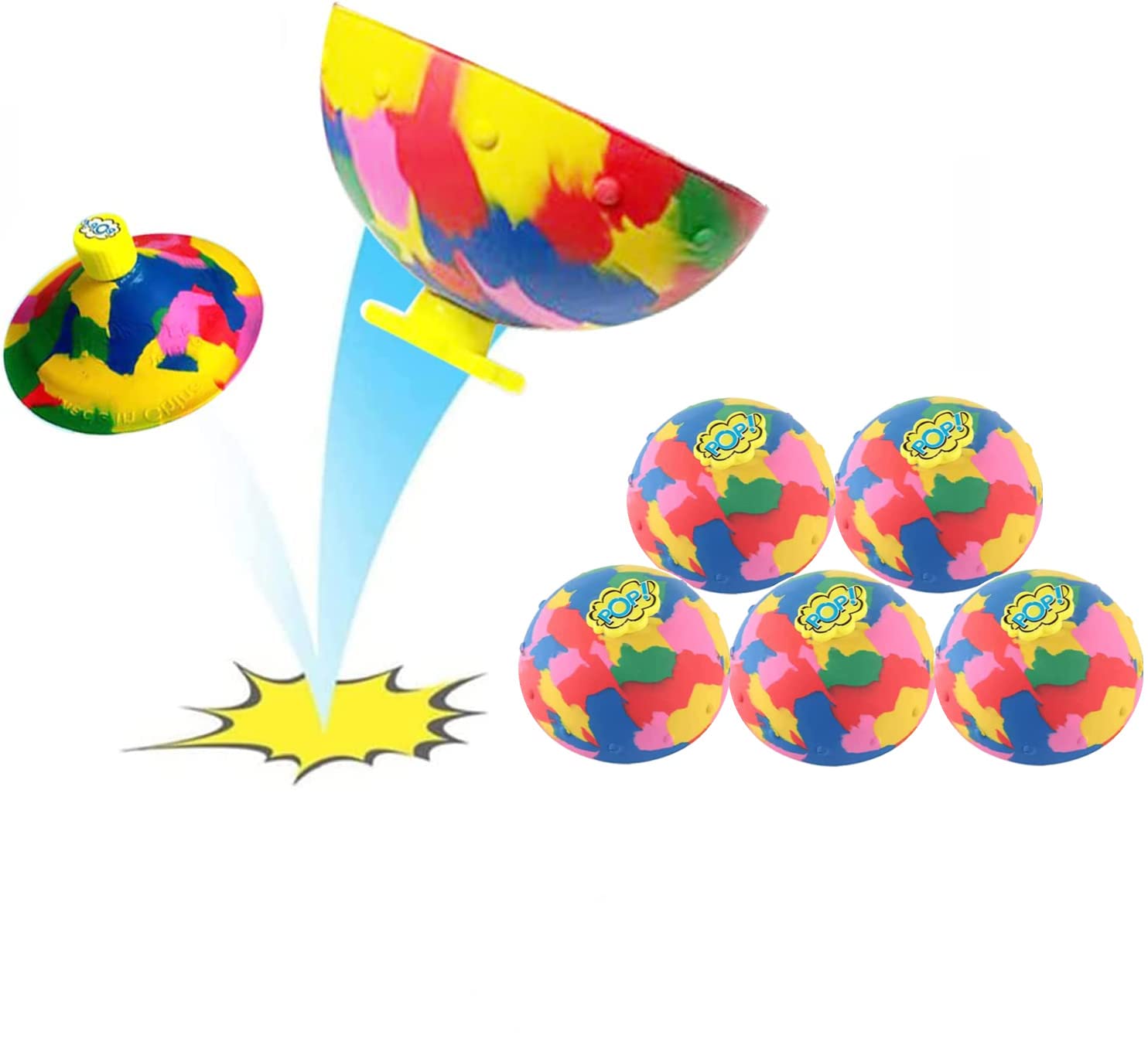 Bouncing Bowl Fidget Toy - Stress Relief for Kids & Adults - Outdoor Fun