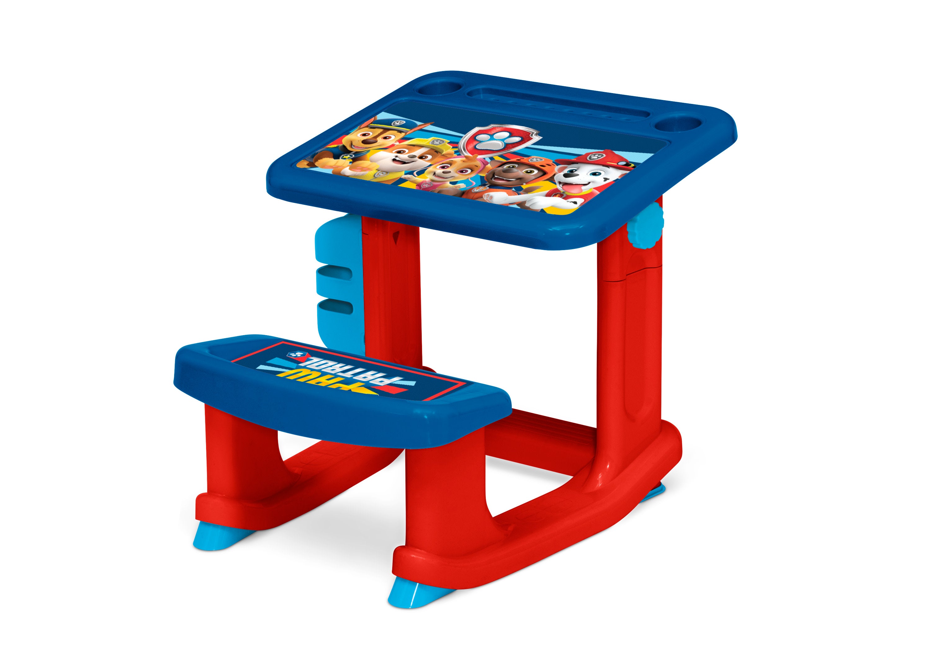 PAW Patrol Kids Drawing Desk with Stool - Portable Art & Activity Table for Toddlers & Preschoolers - Perfect for Playroom, Classroom & Home Learning Activities