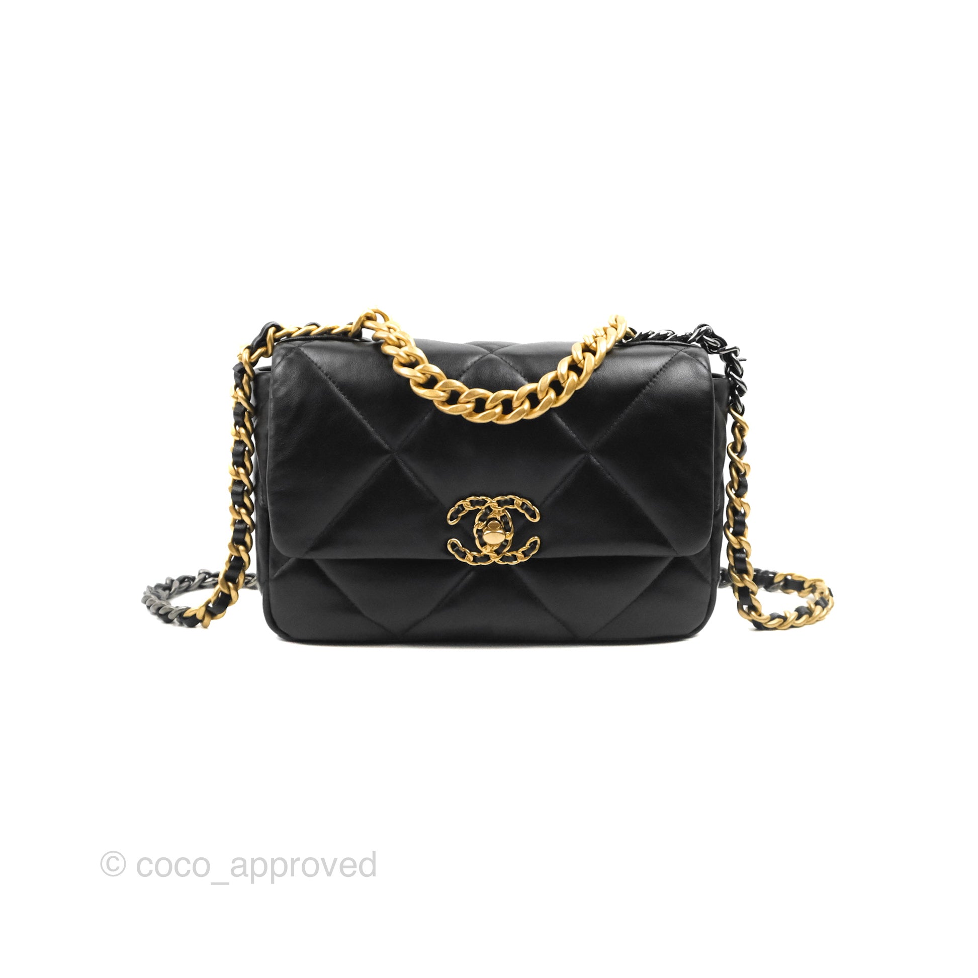 Chanel 19 Small Handbag Black Mixed Hardware - Luxury Designer Crossbody Bag for Women, Perfect for Date Night & Evening Events