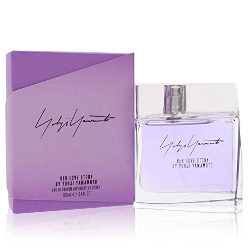 Yohji Yamamoto Her Love Story Eau De Parfum Spray for Women - 3.4 oz Floral Fragrance | Romantic Date Night, Evening Wear, Special Occasion Gift