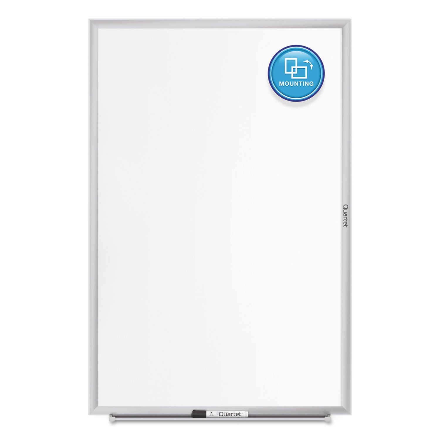 Quartet Magnetic Dry Erase White Board 48x36 Inches - Premium Nano-Clean Surface Resists Stains, Silver Aluminum Frame (SM534) - Perfect for Office Meetings, Classroom Teaching & Home Organization