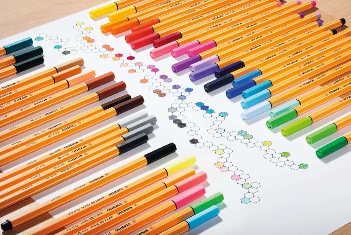 STABILO Point 88 Pen - Grey Violet for Note Taking & Sketching