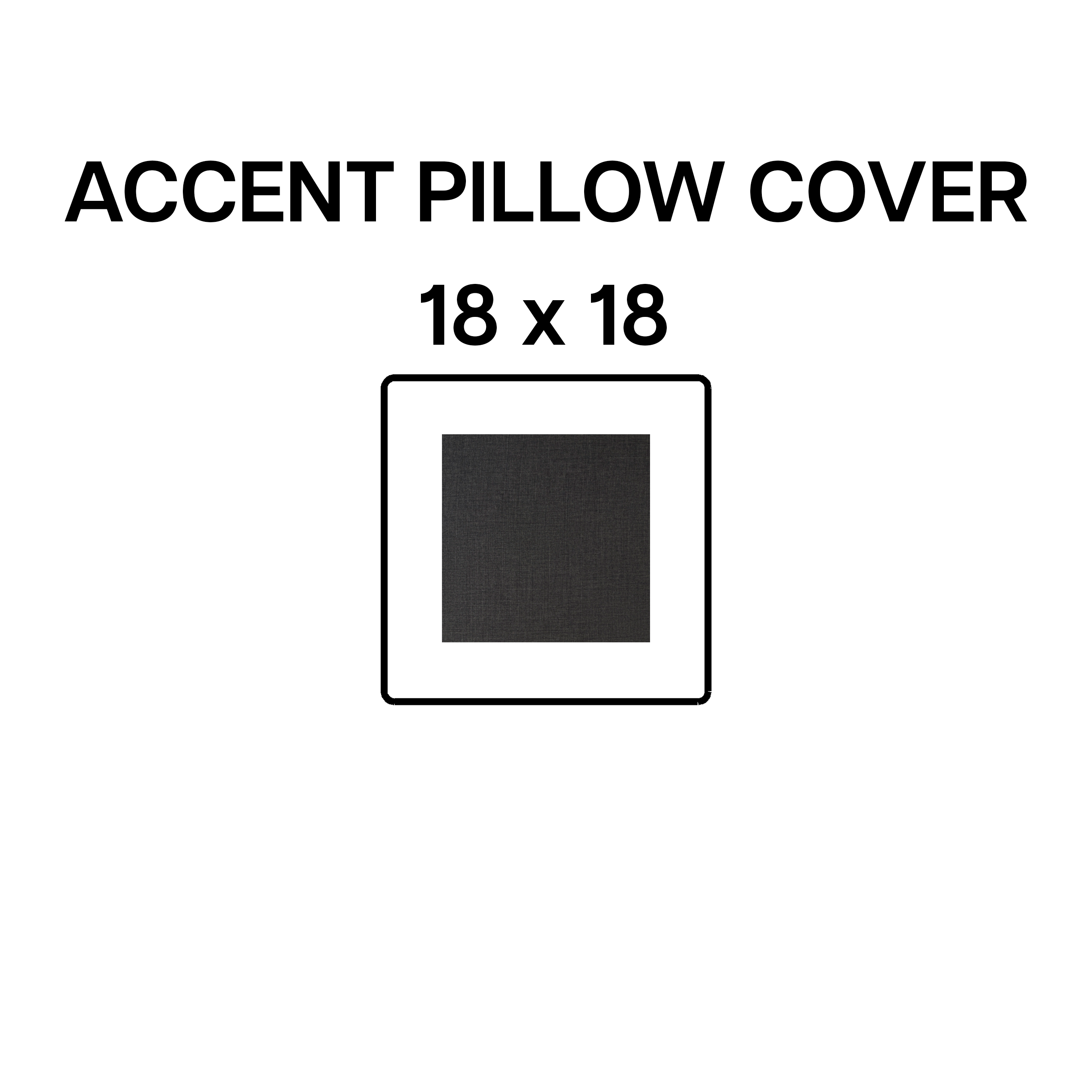 18x18 Inch Decorative Accent Pillow Cover - Soft Gray Raven Design (BP 641 30) for Living Room, Bedroom, or Sofa Decor