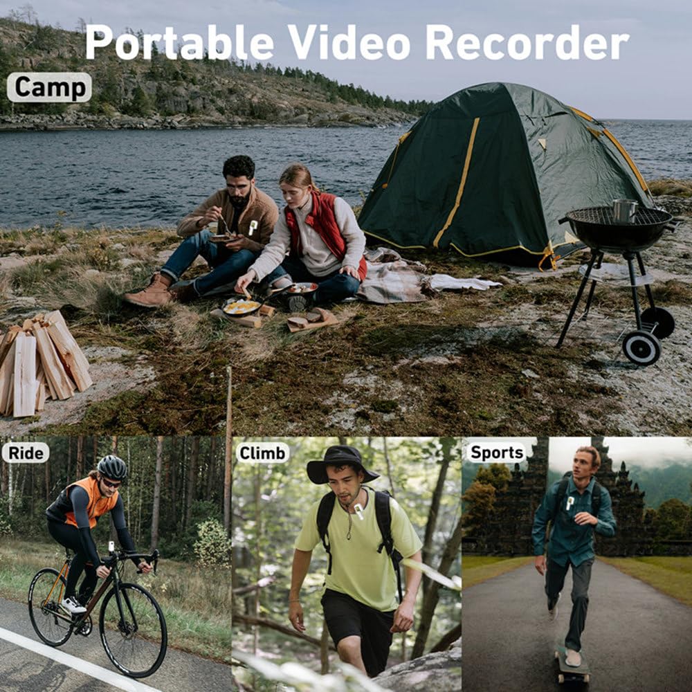 Mini Action Camera 1080P 30fps - Waterproof Sports Camera with 0.96