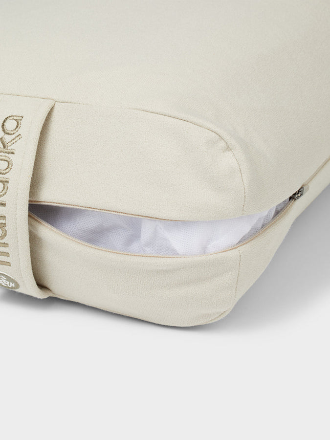 Manduka Rectangular Enlight Technology Meditation Bolster Cushion - Premium Yoga Support for Back, Hips & Knees - Ideal for Meditation, Yin Yoga & Home Relaxation